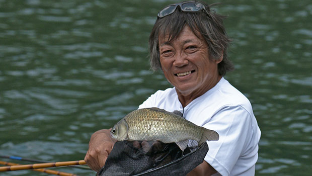 #603 海の大物釣り師が富士山周辺の湖へ　夏のへらぶな釣りに興じる