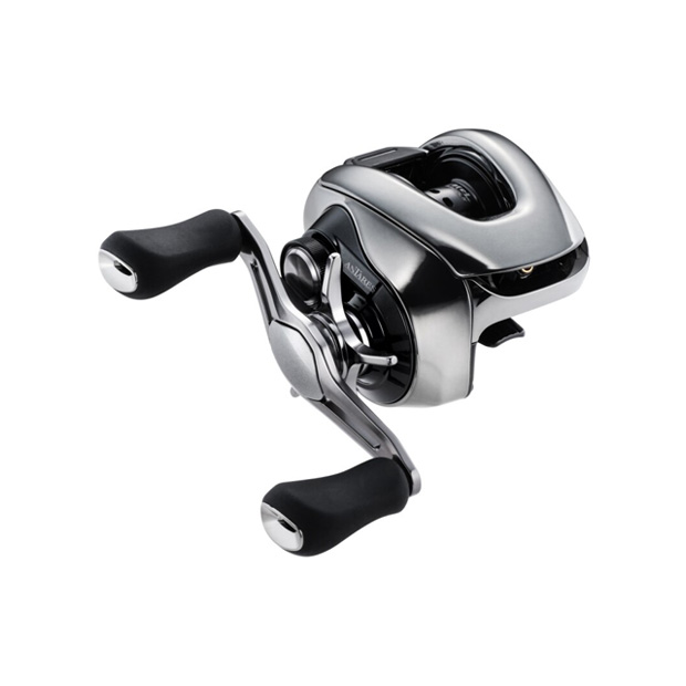 リール②：アンタレス　100HG RIGHT<br>（ハンドル：夢屋 ウルトラストロングハンドル 48mm BH-1）