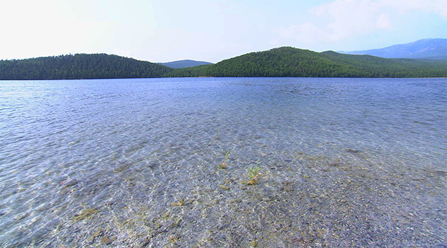 透明度が高いバイカル湖