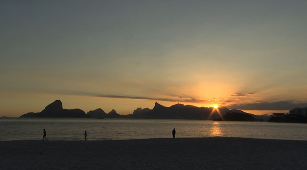 リオの夕景