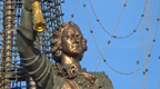 モスクワ市内にあるピョートル1世の像