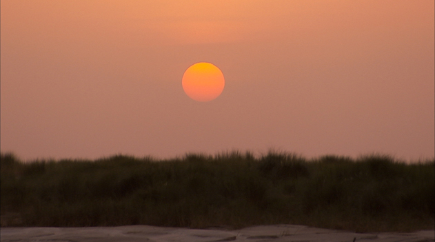 ガンジス川からの夕景