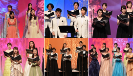 洗足学園音楽大学コールファンタジア、早稲田大学グリークラブ、harmonia　ensemble、桐朋学園大学 TOHO Amici、Chor Stella、J－スコラーズ