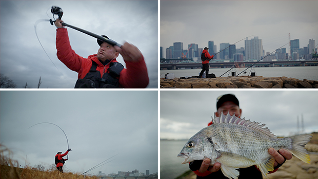 #630 関西の大河に投げ釣りで挑む　水面に舞う銀光のキチヌ