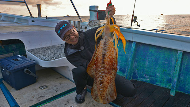 #641 大型アオリイカが続々とヒット！鹿児島県竹島周辺でティップエギング